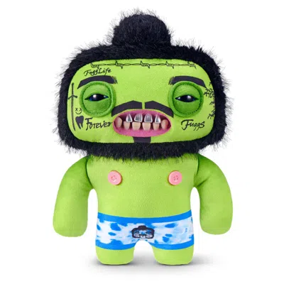 Fuggler Zuru  Fugg Stars Rhymer Mcslimer Green 9 Inch Plush Toy In Multi