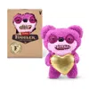 Fuggler Zuru  Gold Fuggs Teddy Bear Nightmare Pink Funny Ugly Monster Plush Toy 9 Inch In Purple