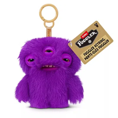 Fuggler Zuru  Mini  Annoyed Alien Purple 5 Inch Plush Keyring