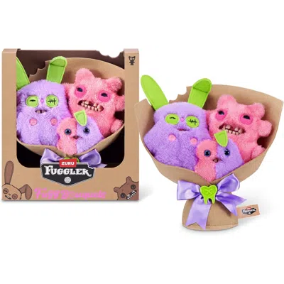 Fuggler Zuru  Special Feature Bouquet Plush Series 1 - Rabid Rabbit, Sir Nobbynuts, Nobbybits
