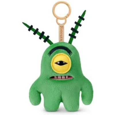 Fuggler Zuru  Spongebob Plankton 5 Inch Keyring Plush Funny Ugly Monster In Green