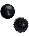 Ful Black Massage Ball Set In Black
