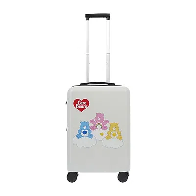 Ful Kids' Care Bears Care Bears 22 Inch Hardside Expandable Lightweight Carry-on Spinner Luggage In White