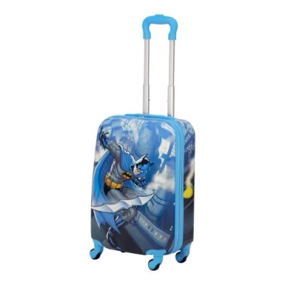 Ful Dc Comics Batman Rooftop Kids 21 Inch Luggage In Blue