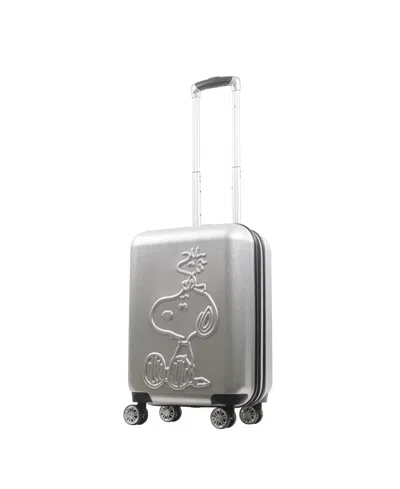 Ful Embossed Molded Medium Hardside Carry-on Spinner In Silver