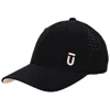 Ful Fūl Perforated Nylon Cap With 3d Rubber Logo And Elastic Logo Backstrap In Black