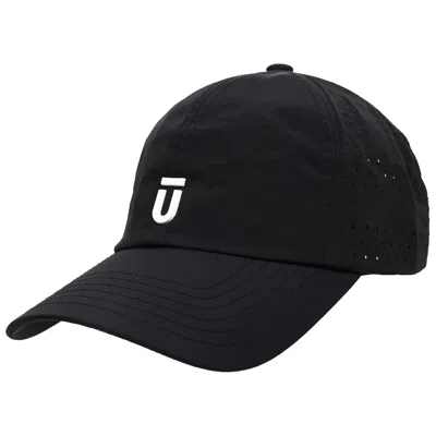 FUL FŪL PERFORATED STRIPE NYLON CAP WITH 3D RUBBER LOGO AND ELASTIC LOGO BACKSTRAP
