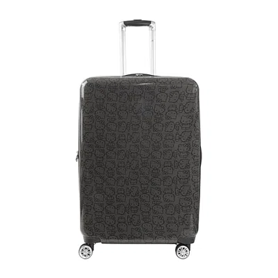 Ful Kids' Hello Kitty Pose All Over Print Hello Kitty 29 Inch Hardside Expandable Lightweight Checked Spinner  In Black