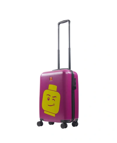Ful Lego Color Box Minifigure Head 23" Carry-on Luggage In Pink