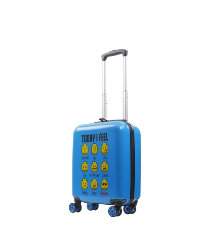 Ful Lego Play Date Minifigures, Today I Feel 18" Kids Carry-on Luggage In Light Blue