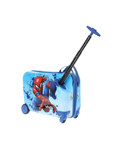 Ful Marvel  Ride-on Luggage Spiderman Kids 14.5" Luggage In Blue