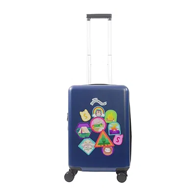 Ful Kids' Squishmallows Squishmallows 22 Inch Hardside Expandable Lightweight Carry-on Spinner Luggage In Blue