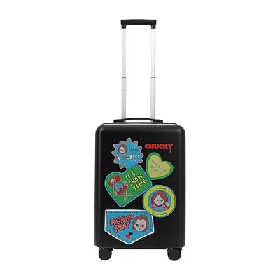 Ful Kids' Universal Studios Chucky Chucky 22 Inch Hardside Expandable Lightweight Carry-on Spinner Luggage In Black