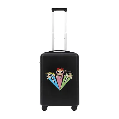 Ful Kids' Warner Bros. Power Puff Girls Powerpuff Girls 22 Inch Hardside Expandable Lightweight Carry-on Spinn In Black
