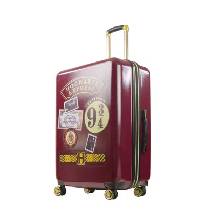 Ful Wb Harry Potter  Hogwart Express Hardside Printed Abs 29 Inch Luggage Burgundy In Brown