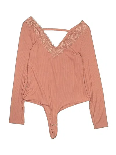 Pre-owned Full Circle Trends Bodysuit In Brown