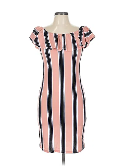 Pre-owned Full Circle Trends Casual Dress In Pink