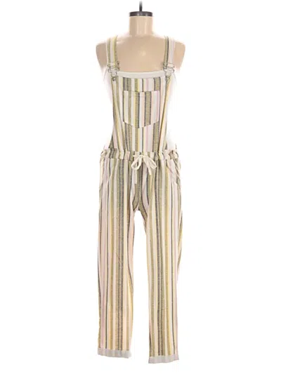 Pre-owned Full Circle Trends Overalls In Yellow