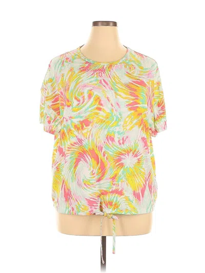 Pre-owned Full Circle Trends Short Sleeve T-shirt In Yellow