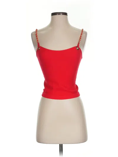 Pre-owned Full Circle Trends Sleeveless Top Red Sweetheart Neckline Tops