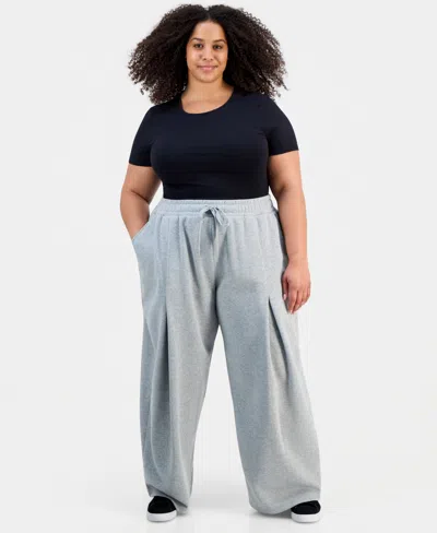 Full Circle Trends Trendy Plus Size Barrel-leg Pants In Multi