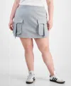 Full Circle Trends Trendy Plus Size Pull-on Skort In Olivine