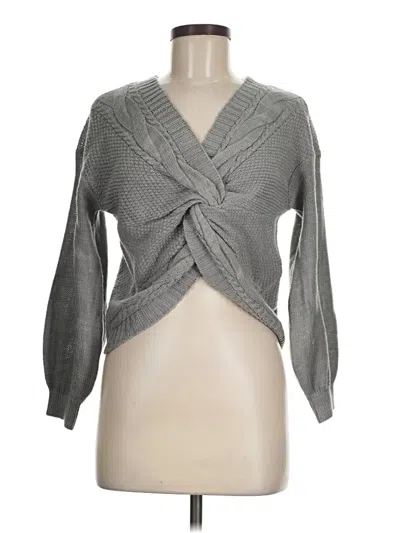 Pre-owned Full Circle Trends With Love Cardigan Sweater In Gray