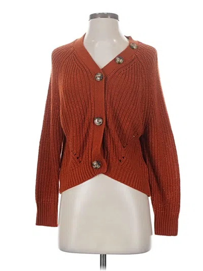 Pre-owned Full Circle Trends With Love Cardigan Sweater In Orange