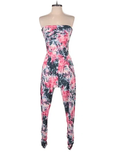 Pre-owned Full Circle Trends With Love Jumpsuit In Pink