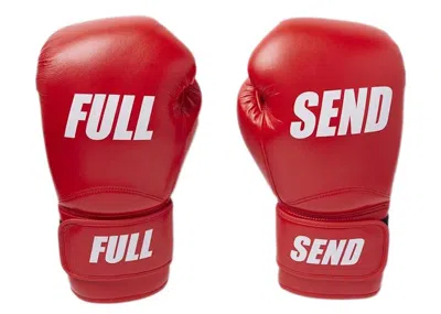 Pre-owned Full Send Boxing Gloves In Red