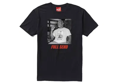 Pre-owned Full Send Men's  Mike Tyson Joint Tee Shirt In Black