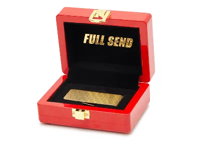 Pre-owned Full Send Money Clip In Gold