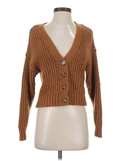 Pre-owned Full Tilt Cardigan Sweater In Brown