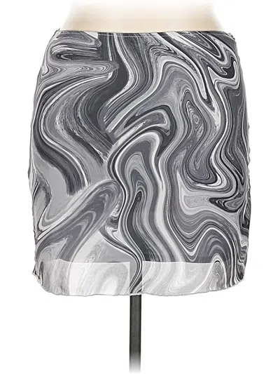 Pre-owned Full Tilt Casual Skirt In Silver