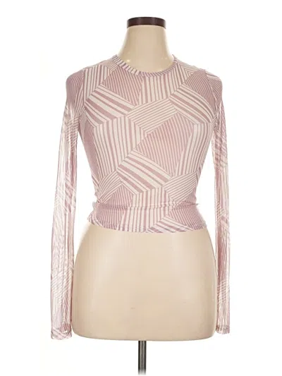 Pre-owned Full Tilt Long Sleeve Top Pink Turtleneck Tops