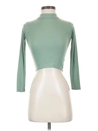 Pre-owned Full Tilt Long Sleeve Turtleneck In Green