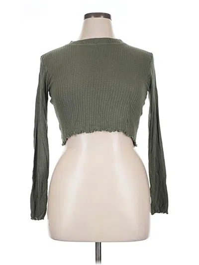 Pre-owned Full Tilt Long Sleeve Turtleneck In Green