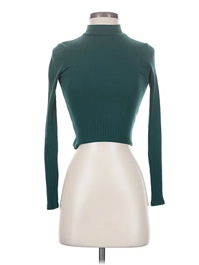 Pre-owned Full Tilt Long Sleeve Turtleneck In Teal