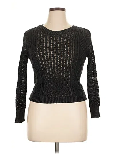 Pre-owned Full Tilt Pullover Sweater In Black