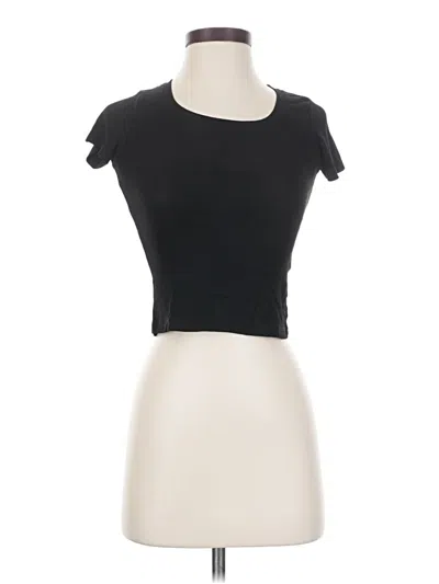 Pre-owned Full Tilt Short Sleeve Turtleneck In Black