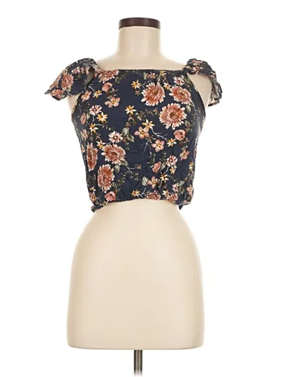 Pre-owned Full Tilt Sleeveless Blouse In Blue