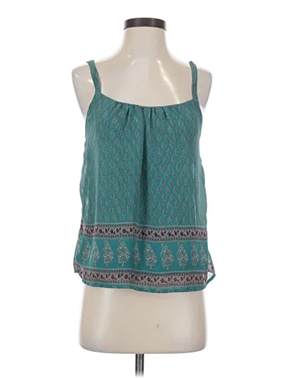 Pre-owned Full Tilt Sleeveless Blouse In Green