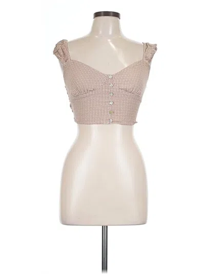 Pre-owned Full Tilt Sleeveless Blouse In Tan