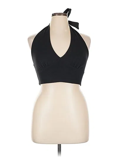 Pre-owned Full Tilt Sleeveless Top Black Halter Neckline Tops