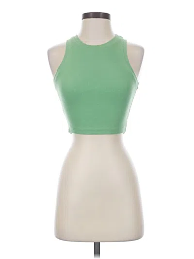 Pre-owned Full Tilt Sleeveless Top Green Halter Neckline Tops