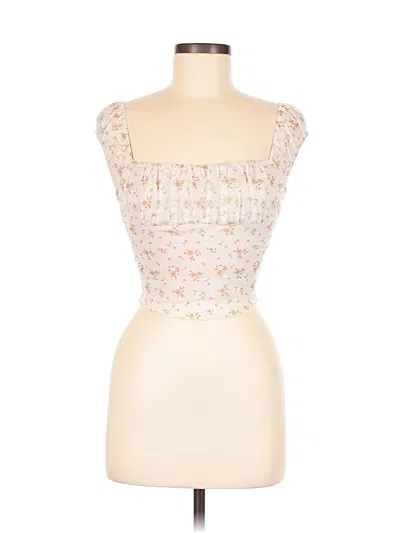 Pre-owned Full Tilt Sleeveless Top Ivory Strapless Neckline Tops