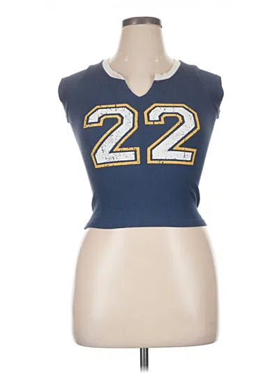 Pre-owned Full Tilt Sleeveless T-shirt In Blue