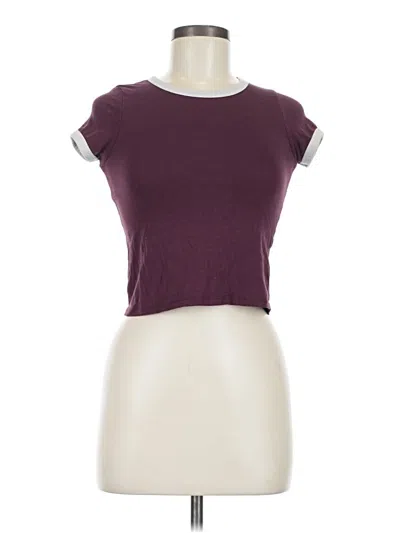 Pre-owned Full Tilt Sleeveless T-shirt In Burgundy