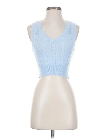 Pre-owned Full Tilt Sweater Vest In Blue