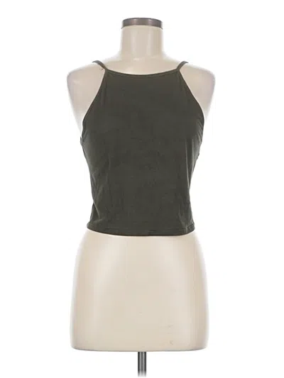 Pre-owned Full Tilt Tank Top Green Halter Neckline Tops